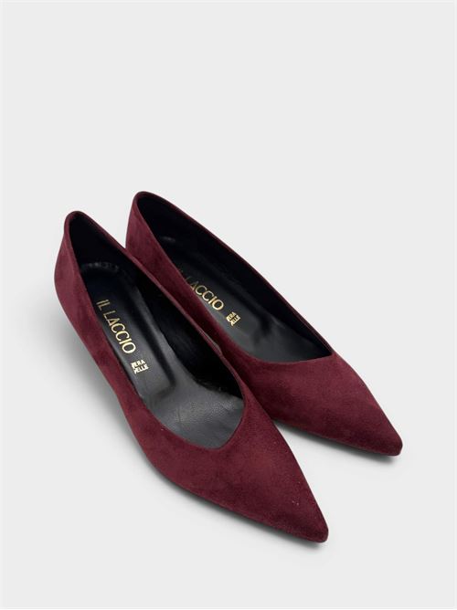 Décolleté bordeaux in suede con tacco basso IL LACCIO | 894M151CAMOSCIOBORDO